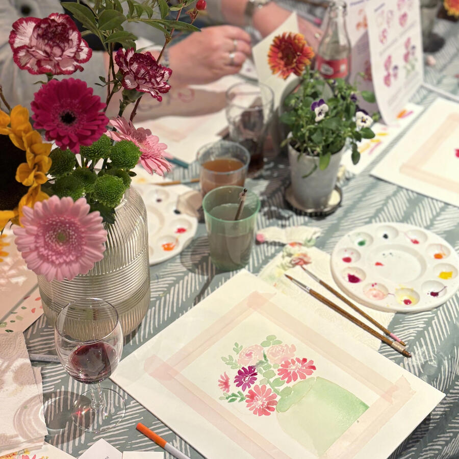Watercolor flower workshop Watercolor flower workshop
